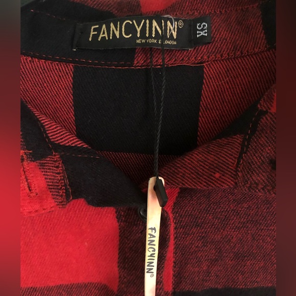 FANCYINN NEY YORK /LONDON NWT DRESS BUFFALO PLAID FLANNEL - Picture 2 of 14